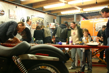 Biker bei der Arbeit